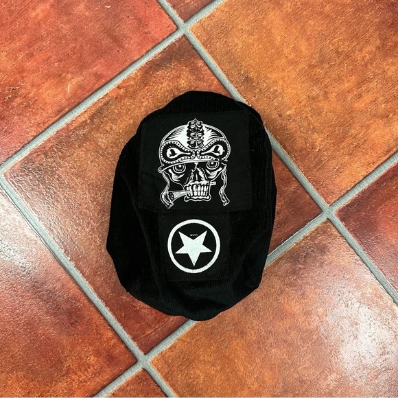 Marc Vachon Smoking Skull Newsboy Hat